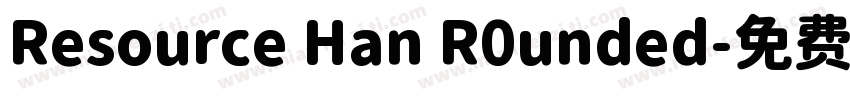 Resource Han R0unded字体转换